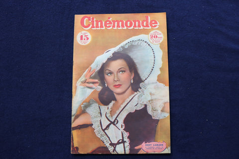 1947 AUGUST 26 CINEMONDE MAGAZINE - HEDY LAMARR - MARTHA VICKERS COVER - E 23950