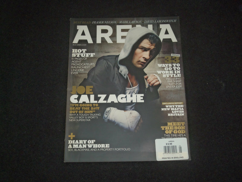 2008 MAY ARENA MAGAZINE - JOE CALZAGHE COVER - BRITISH EDITION - ST 6985