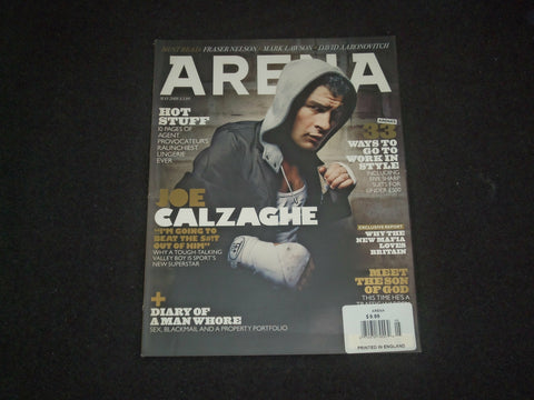 2008 MAY ARENA MAGAZINE - JOE CALZAGHE COVER - BRITISH EDITION - ST 6985