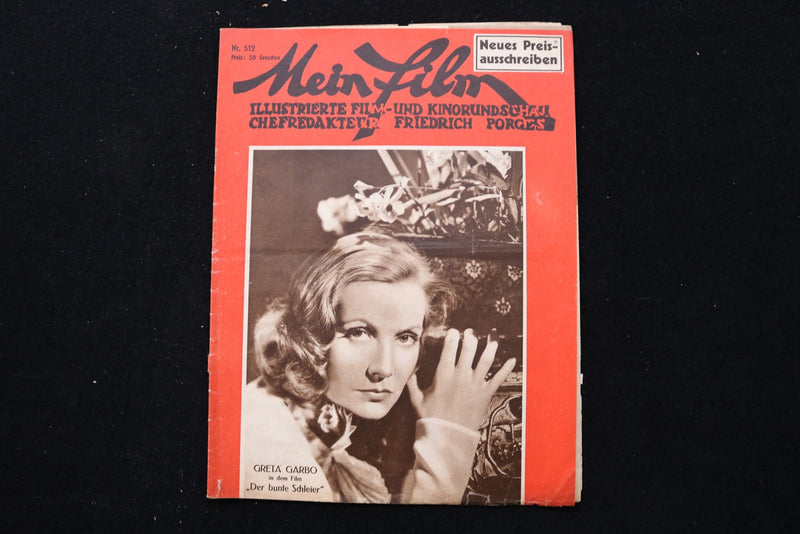 1934 MEIN FILM MAGAZINE - GRETA GARBO COVER - E 25333