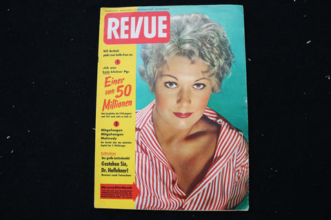 1957 OCTOBER REVUE MAGAZINE - KIM NOVAK COVER - E 25030