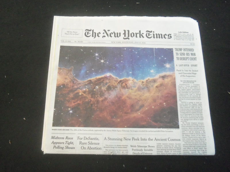 2022 JULY 13 NEW YORK TIMES - TRUMP INTENDED TO SEND HIS MOB TO DISRUPT COUNT
