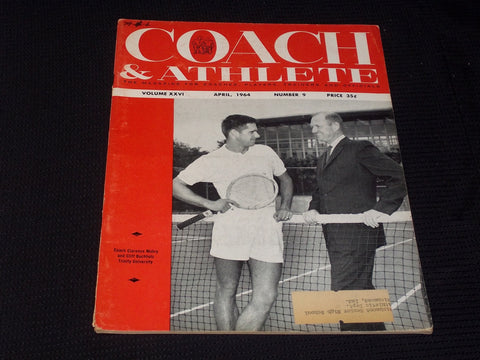 1964 APRIL COACH & ATHLETE MAGAZINE - MABRY & CLIFF BUCHHOLZ TRINITY - E 3077