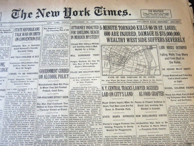 1927 SEPT 30 NEW YORK TIMES - RUTH HITS 2 EQUALS 1921 HOMER RECORD - NT 6319