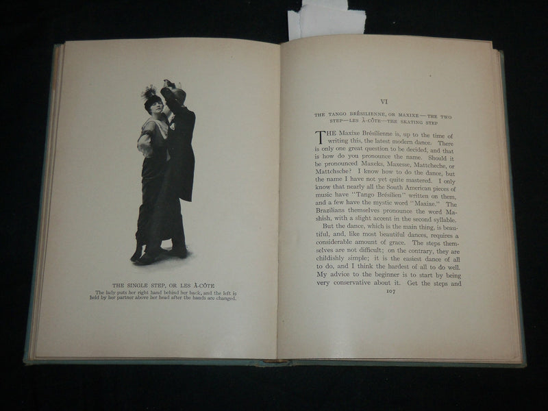 1914 MODERN DANCING HARDCOVER BOOK BY MR. & MRS. VERNON CASTLE - KD 6719