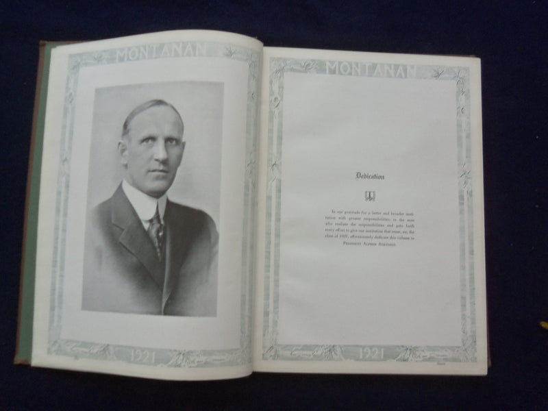 1921 MONTANAN MONTANA STATE UNIVERSITY YEARBOOK - BOZEMAN, MONTANA - YB 3083