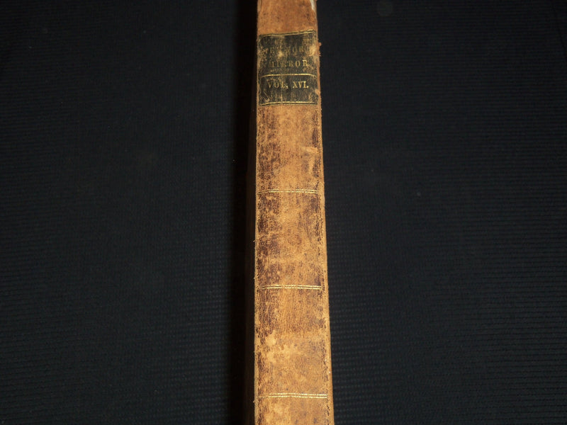 1838-1839 NEW YORK MIRROR AND LADIES GAZETTE BOUND VOLUME - ENGRAVINGS - R 89R