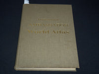 1962 HAMMOND AMBASSADOR WORLD ATLAS HARDCOVER BOOK - COLOR MAPS - KD 3350F