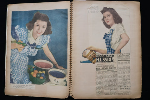 MOVIE STARS SCRAPBOOK - MICKEY ROONEY - ANN - SOTHERN- E 24913