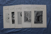 1929-1940 BULLETIN OF THE METROPOLITAN MUSEUM OF ART - LOT OF 32 - O 3879