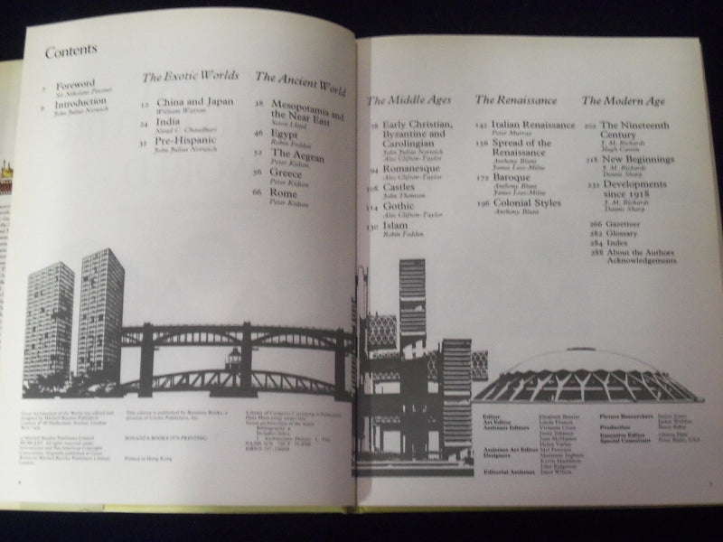 1975 GREAT ARCHITECTURE OF THE WORLD STONEHENGE TO 20TH CENTURY BOOK - KD 2183
