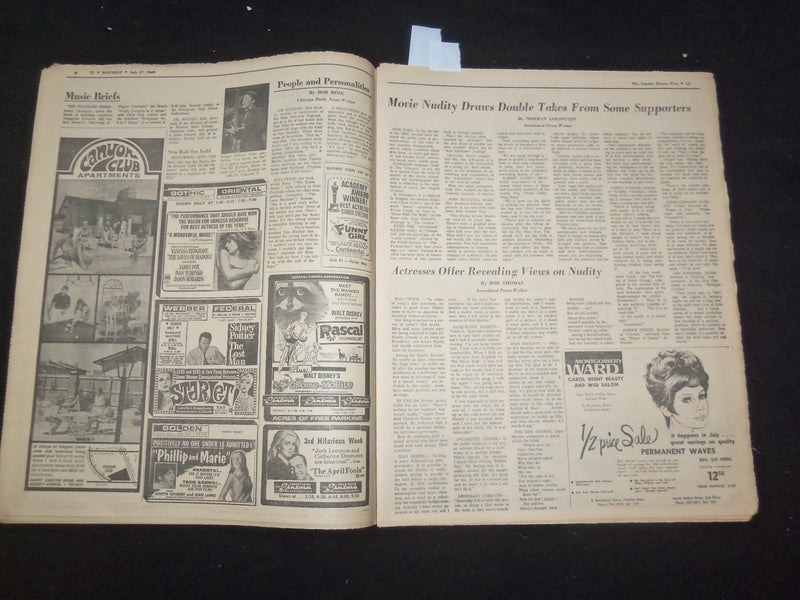 1969 JULY 27 DENVER POST ROUNUP - HOWARD KEEL - BETTY GARRETT - NP 8058