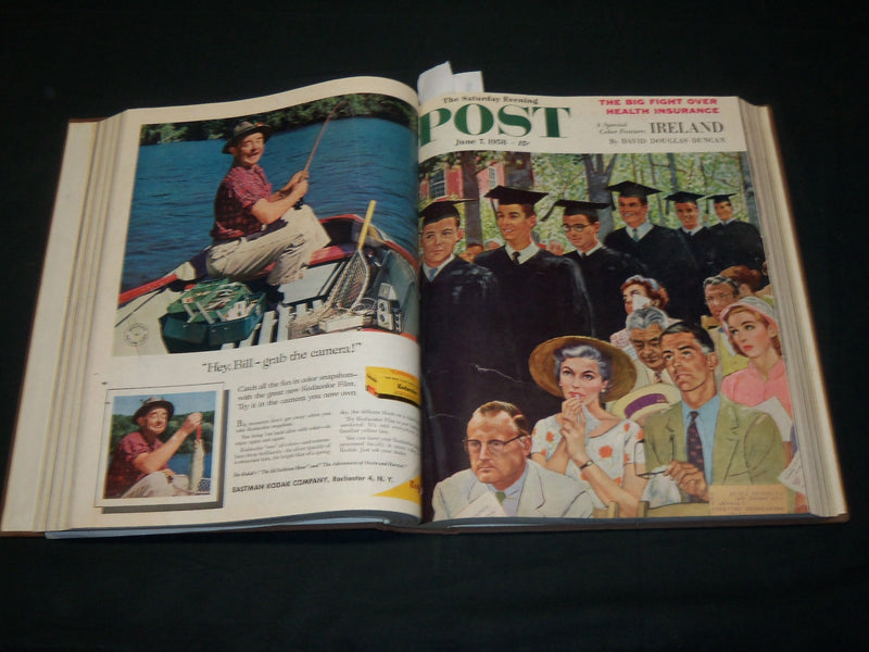 1958 MAY-JUNE SATURDAY EVENING POST MAGAZINE VOLUME - NORMAN ROCKWELL - KD 5956