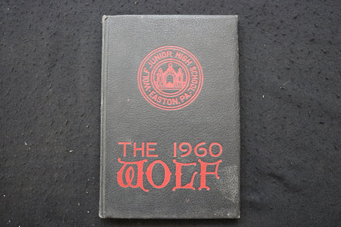 1960 WOLF JUNIOR HIGH SCHOOL YEARBOOK - EASTON, PENNSYLVANIA - YB 3496