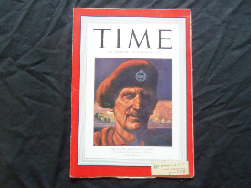 1943 FEBRUARY 1 TIME MAGAZINE - GENERAL MONTGOMERY - T 850
