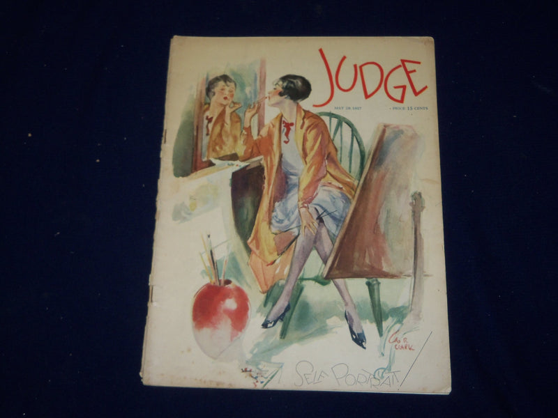 1927 MAY 28 JUDGE MAGAZINE - SELF PORTRAIT - ILLUSTRATED COVER - B 17