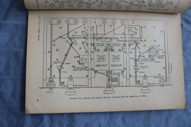 1929 FALL RADIO DESIGN SOFTCOVER HANDBOOK - S.C. SUPER-WASP -DAVID GRIMES- K 316