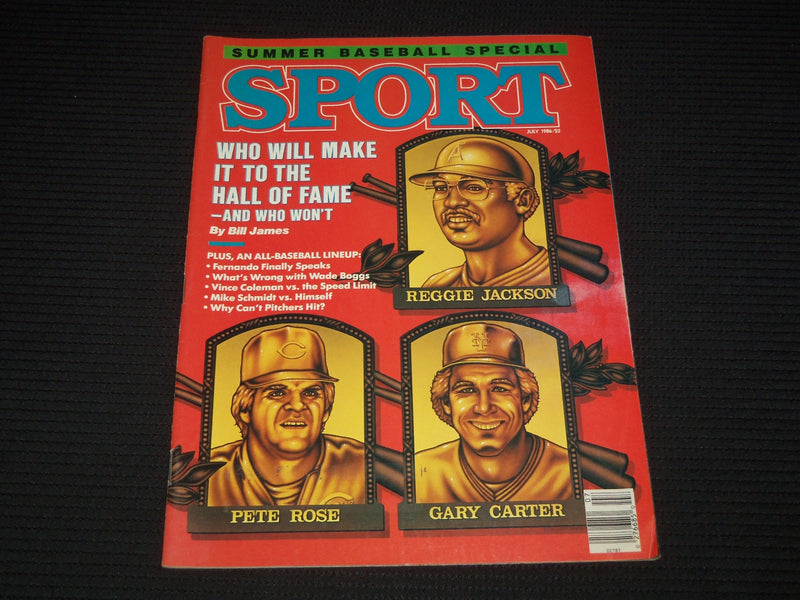 1986 JULY SPORT MAGAZINE - JACKSON - ROSE - CARTER COVER - E 12665