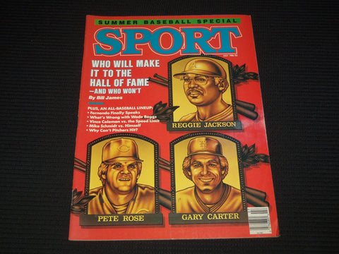 1986 JULY SPORT MAGAZINE - JACKSON - ROSE - CARTER COVER - E 12665