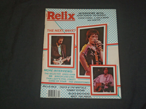 1980 AUGUST RELIX MAGAZINE - THE WHO, MICK JAGGER COVER - B 979
