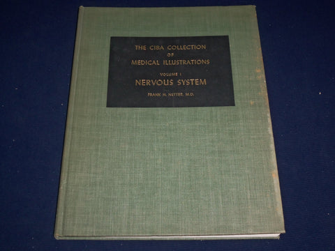 1964 CIBA COLLECTION OF MEDICAL ILLUSTRATIONS VOL NO. 1 - NERVOUS SYS. - KD 2343