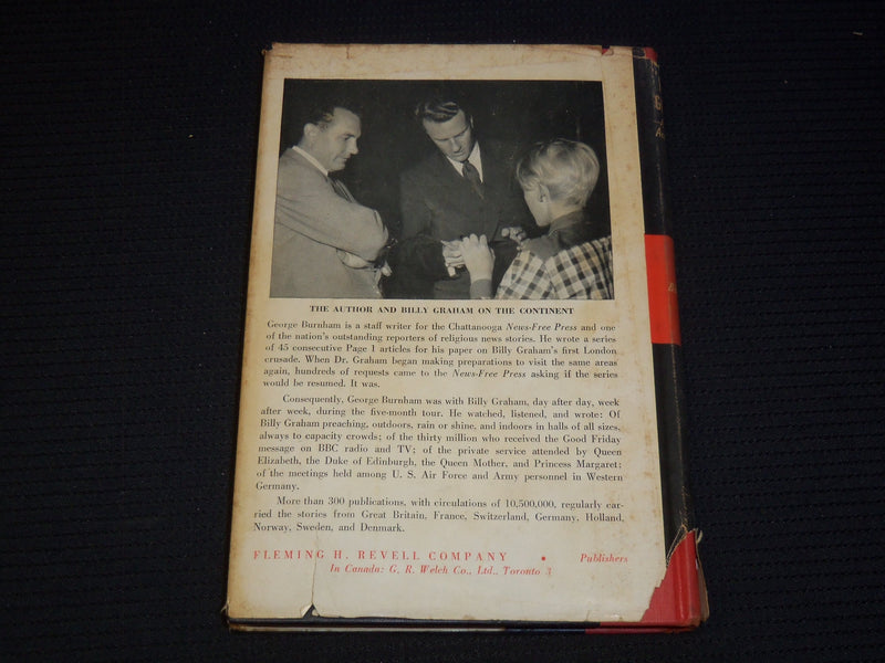 1955 BILLY GRAHAM A MISSION ACCOMPLISHED BOOK BY GEORGE BURNHAM - KD 4144D