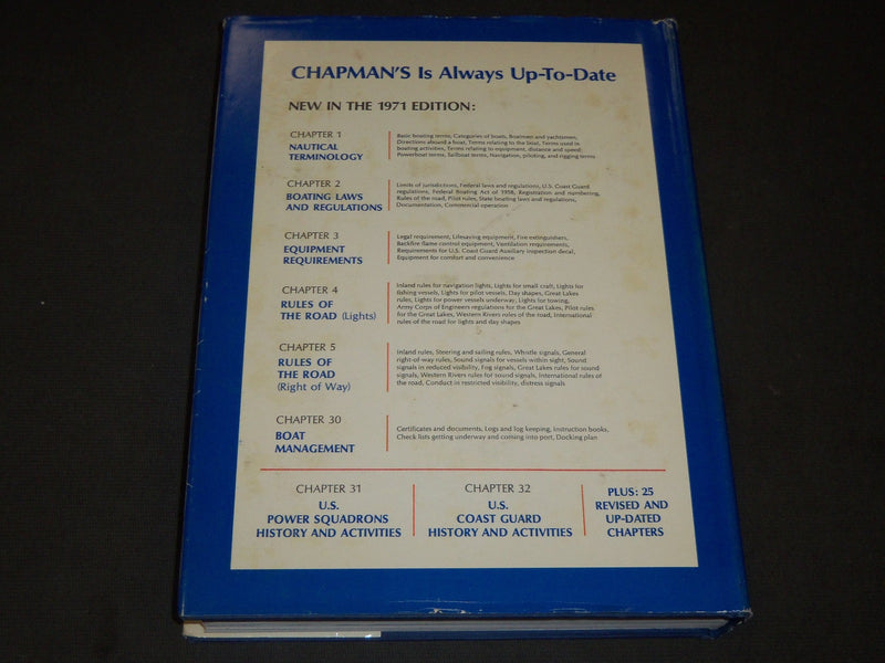 1971 PILOTING SEAMANSHIP & SMALL BOAT HANDLING BY CHARLES CHAPMAN- KD 23