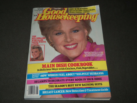 1987 MAY GOOD HOUSEKEEPING MAGAZINE - MARIETTE HARTLEY COVER - B 2764