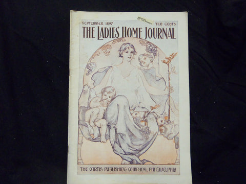 1897 SEPTEMBER LADIES' HOME JOURNAL MAGAZINE - GREAT ILLUSTRATIONS & ADS-ST 1570