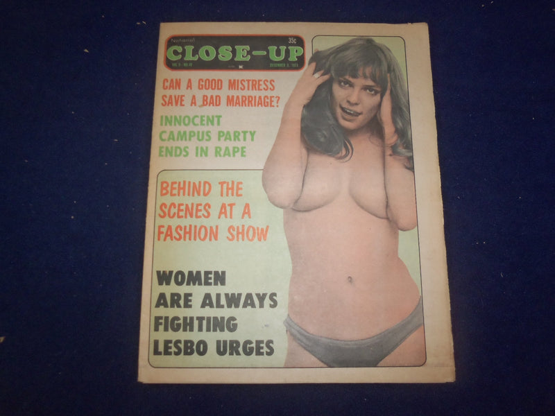 1973 DECEMBER 3 CLOSE-UP NEWSPAPER -BEHIND THE SCENES AT A FASHION SHOW- NP 7320
