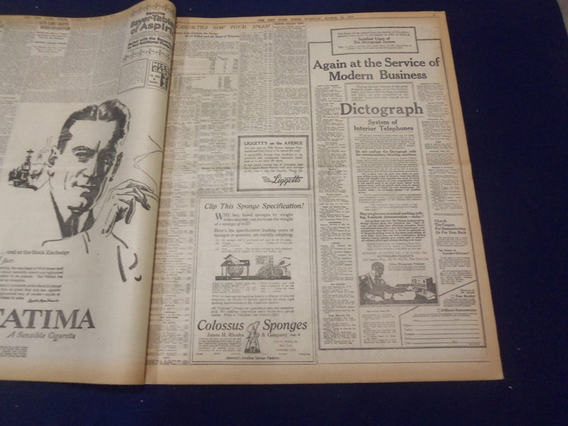 1919 MARCH 11 NEW YORK TIMES - WAR COUNCIL STIFFENS TERMS TO BERLIN - NT 9271