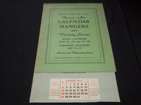 1952 BEAUX-ART HANGERS CALENDAR SALESMAN SAMPLE SHEETS BOOK - C 23
