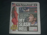 2020 FEBRUARY 18 NEW YORK POST NEWSPAPER - RYAN NEWMAN DAYTONA 500 CRASH