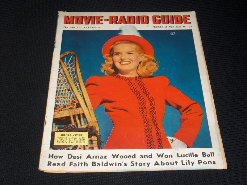 1941 JANUARY 18-24 MOVIE & RADIO GUIDE MAGAZINE - BRENDA JOYCE - E 2729