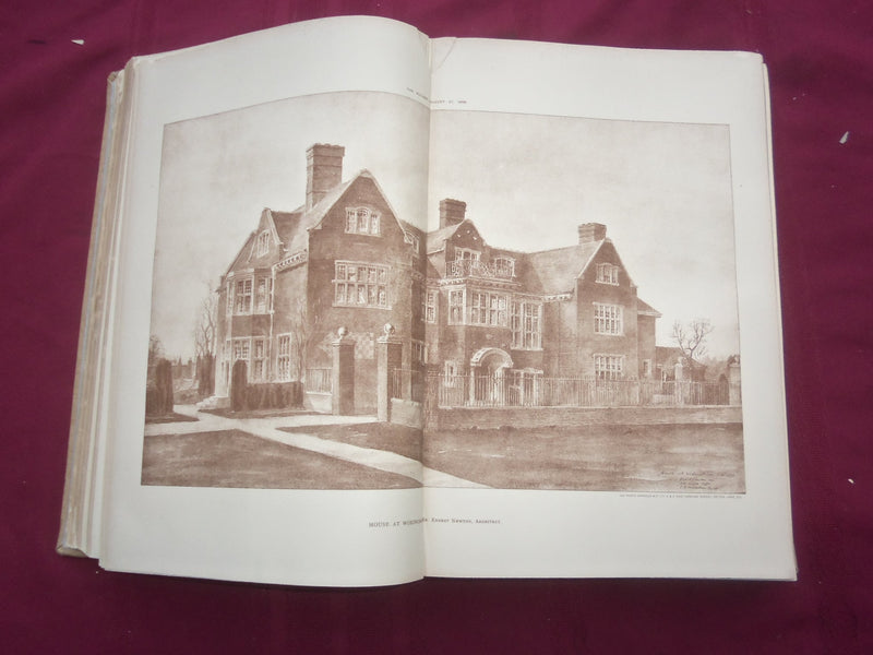 1898 JAN-DEC THE BUILDER U. K. MAGAZINE BOUND VOLUMES - 2 VOLS - FOLD OUTS - C 4