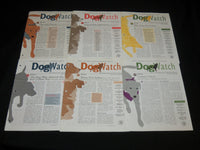 2000-2002 DOG WATCH + YOUR DOG MAGAZINE LOT OF 19 ISSUES - O 2436