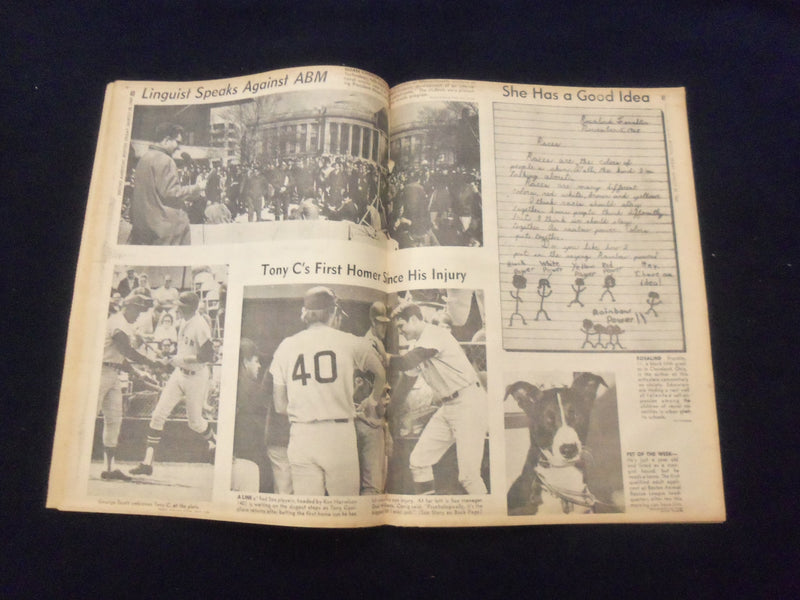 1969 MARCH 28 BOSTON RECORD AMERICAN NEWSPAPER-NIXON ACTS TO DROP DRAFT -NP 6343