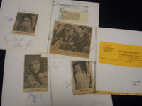 1945-1964 ACTRESS SIGNE HASSO PRESS PHOTOS LOT OF 5 DIFFERENT - STAMPED - J 1793
