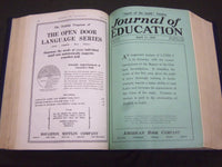 1929 JANUARY-DECEMBER JOURNAL OF EDUCATION BOUND VOLUME - COMPLETE YEAR - R 892