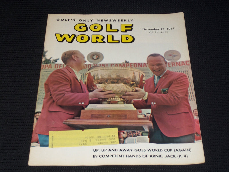1967 NOVEMBER 17 GOLF WORLD MAGAZINE - NICKLAUS & PALMER WORLD CUP - E 7252