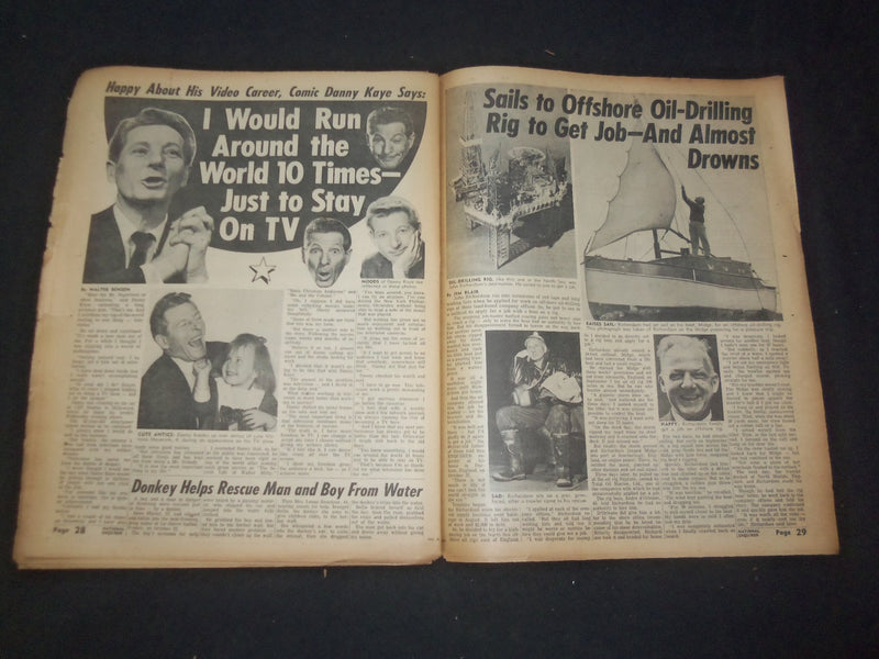 1966 JAN 9 NATIONAL ENQUIRER NEWSPAPER -MOM BEATS SON TO DEATH WITH BAT- NP 7405