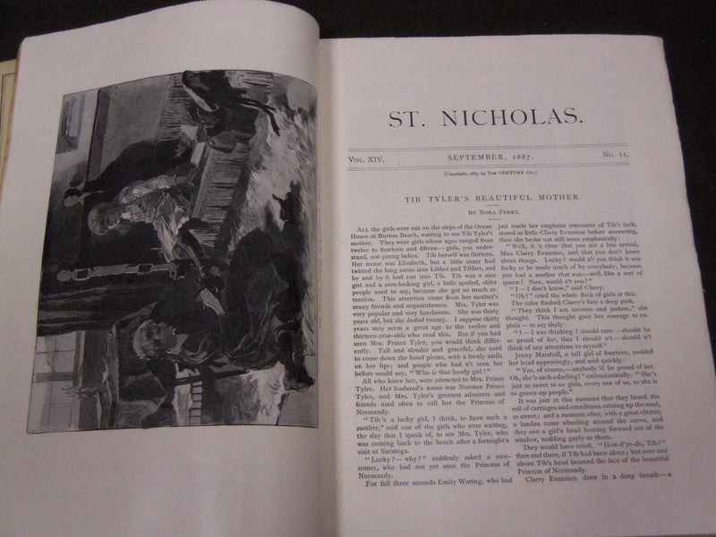 1887 ST. NICHOLAS MONTHLY MAGAZINE LOT OF 11 ISSUES - NICE ILLUS. & ADS - WR 936