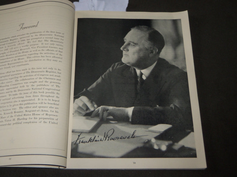1937 THE DEMOCRATIC CONGRESSIONAL REGISTER - LYNDON JOHNSON - PHOTOS - J 3177