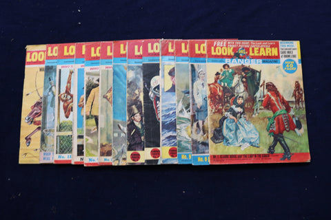 1967-1970 LOOK AND LEARN - RANGER MAGAZINE - LOT OF 13 - O 3545