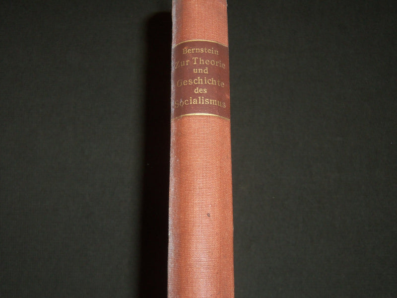 1904 ZUR THEORIE UND GESCHICHTE DES SOCIALISMUS BY EDMUND BERNSTEIN - KD 10