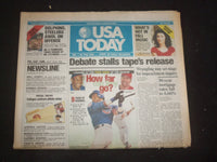 1998 SEPTEMBER 18-20 USA TODAY NEWSPAPER -DEBATE STALL'S TAPE'S RELEASE- NP 7954
