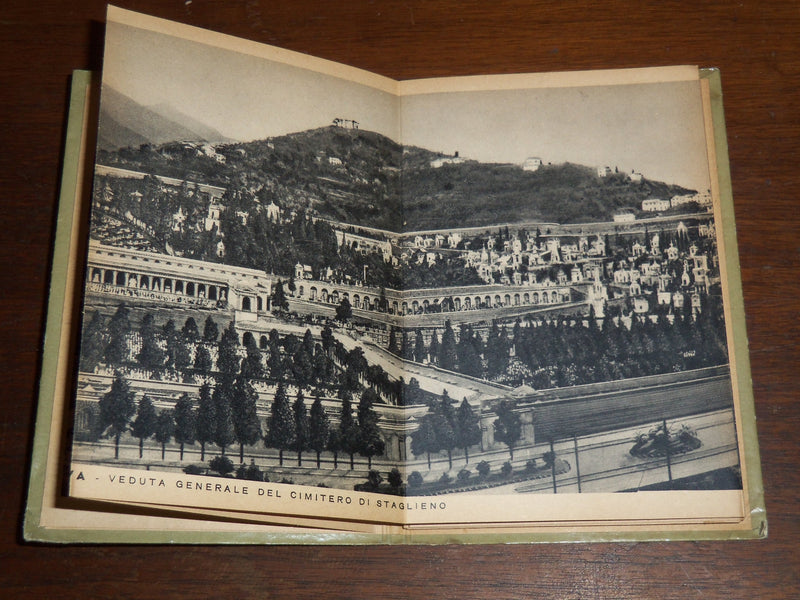1920'S CAMPOSANTO DI GENOVA FOLD OUT VIEW BOOKS LOT OF 2 - K 1157