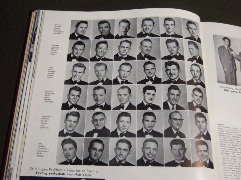 1952 THE CORNHUSKER UNIVERSITY OF NEBRASKA YEARBOOK - GREAT PHOTOS - YB 1196
