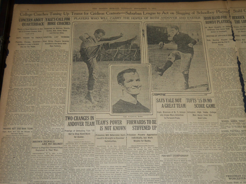 1911 NOVEMBER 7 THE BOSTON HERALD -CAMPAIGN CLOSES FROTHINGHAM FAVORITE - BH 171