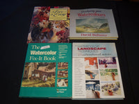 1990'S-2000'S WATERCOLOR HARDCOVER ART BOOKS LOT OF 16 - KD 2887